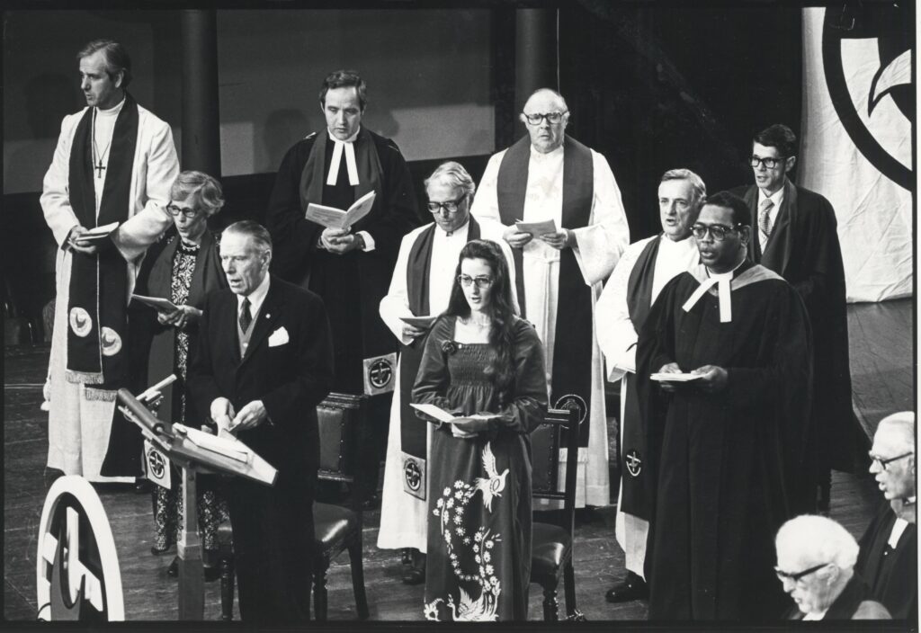 UCA Inaugural Assembly Sydney Town Hall 22 June 1977 Moderators and Bible Readers