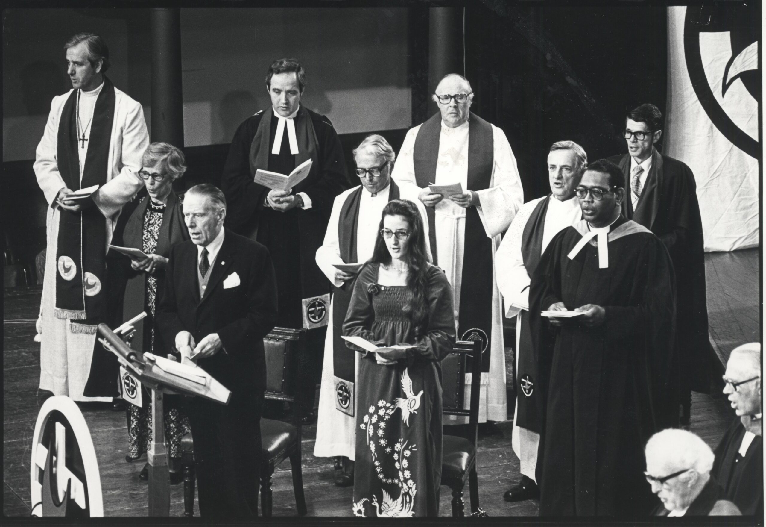 UCA Inaugural Assembly Sydney Town Hall 22 June 1977 Moderators and Bible Readers